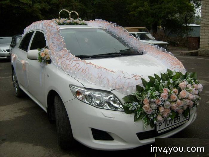наряженные машины на свадьбу 
