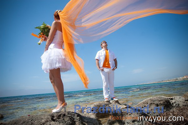 Фото - Свадьба в оранжевом цвете оформление