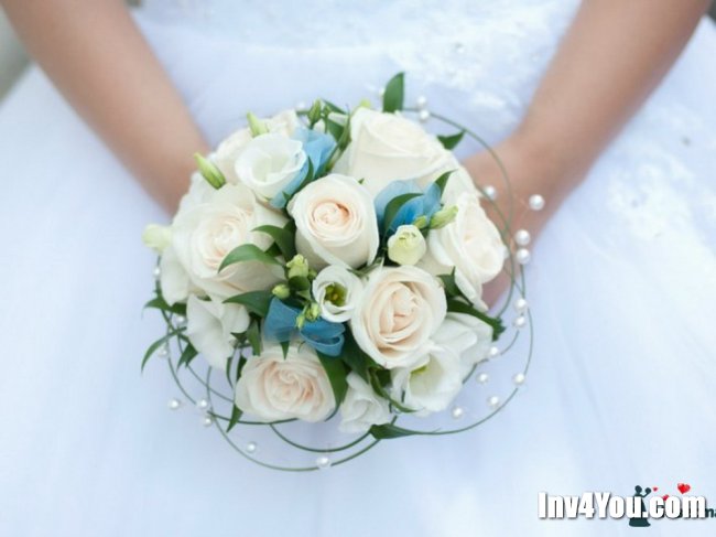 20 фото свадебных букетов бирюзового цвета